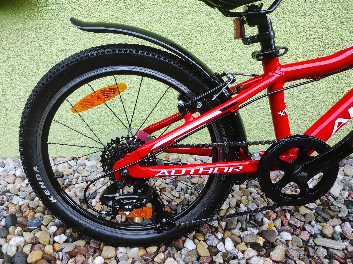 Značkové dětské kolo Author Record 20" (červená) - 6