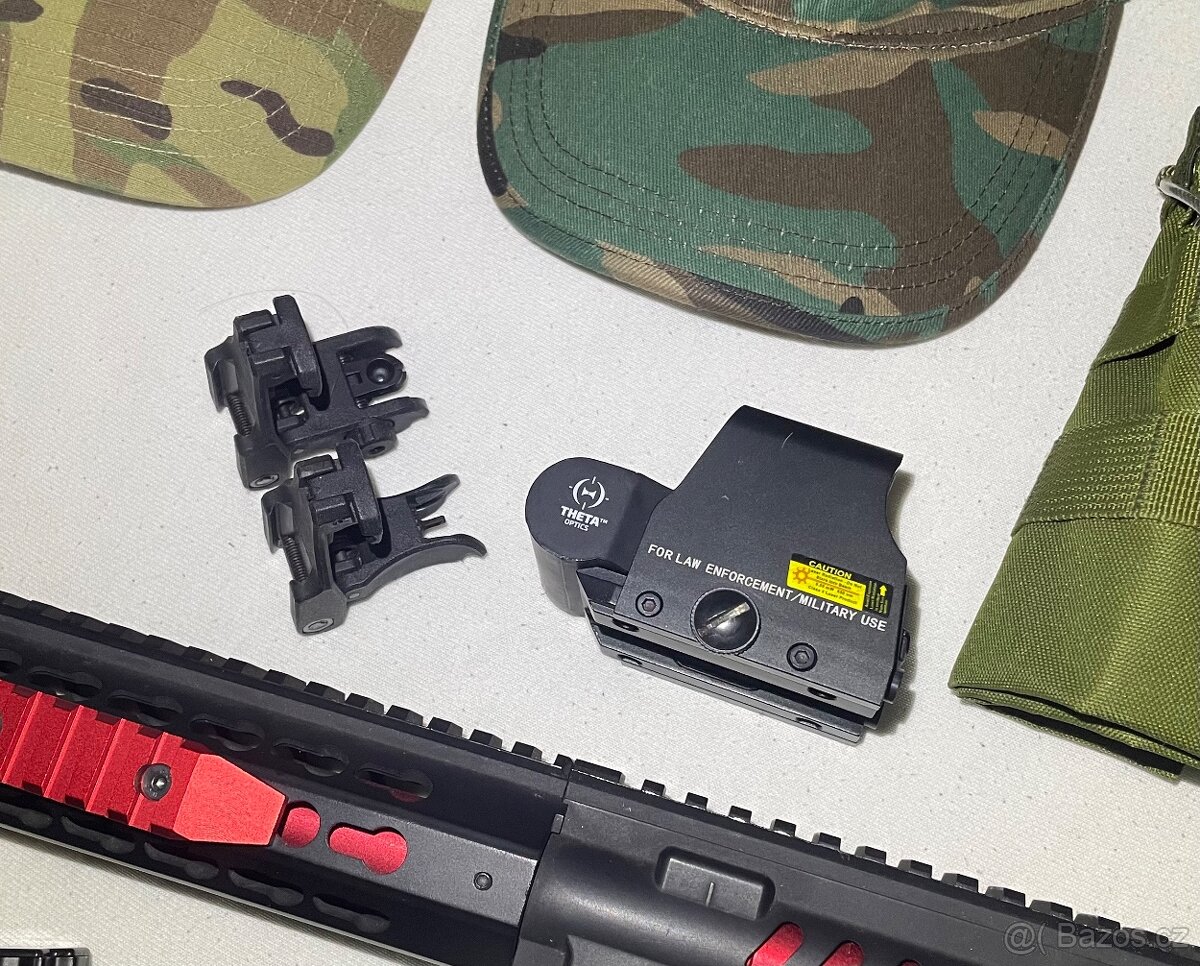 Airsotftová elektrická zbraň + vybavení - 6