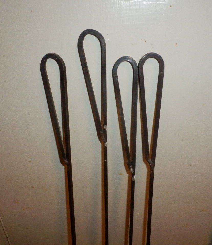 Litinové rošty+ocelové opékací vidličky - 6