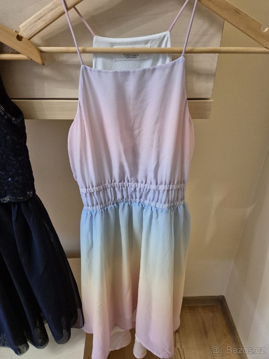 Krásné duhové šaty H&M vel 146-152 - 6