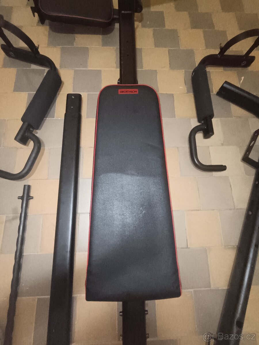 Domyos/Decathlon díly – dip držáky na zeď + opěrky + konstru - 6