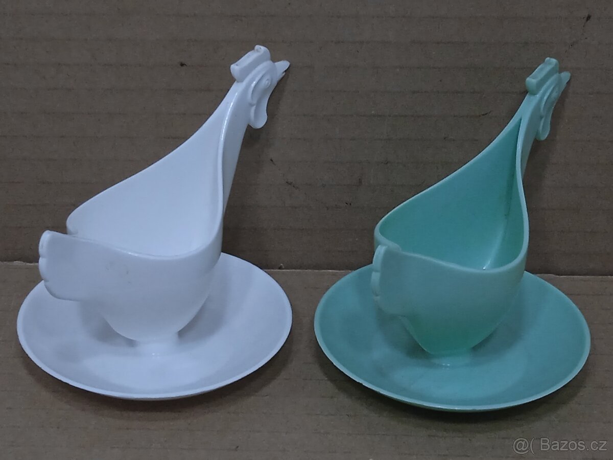 Slepička - 2x Retro stojánek na vajíčka - 6