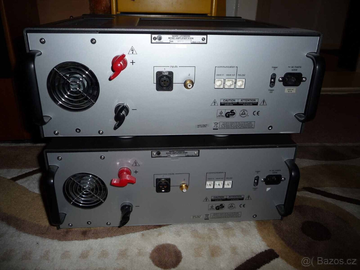 Monobloky Mark Levinson č. 436 ve velmi dobrém stavu. Včetně - 6