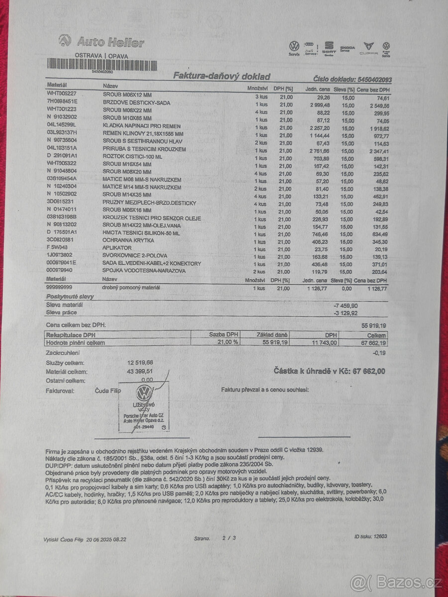 Transporter 2018 CZ Kup Servis za 220tis. Kč Serviska 2.0td - 6