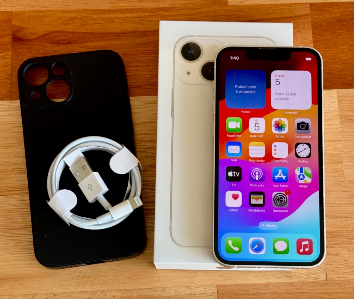 iPhone 13 Mini Starlight BATERIE 100% TOP - 6