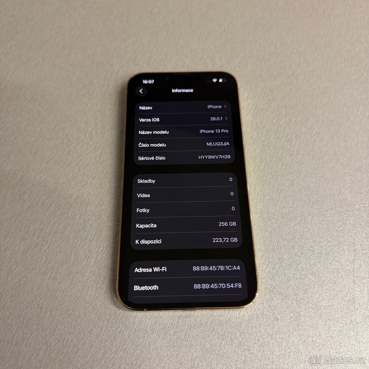 iPhone 13 Pro 256GB gold, bez škrábance, 12 měsíců záruka - 6