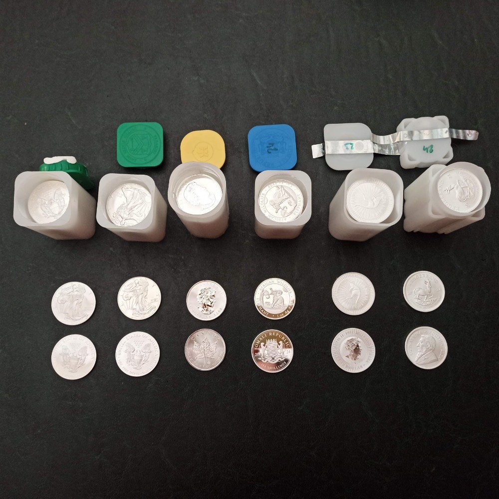 STŘÍBRO a ZLATO American Eagle, Maple, Panda a US Morgan atd - 6