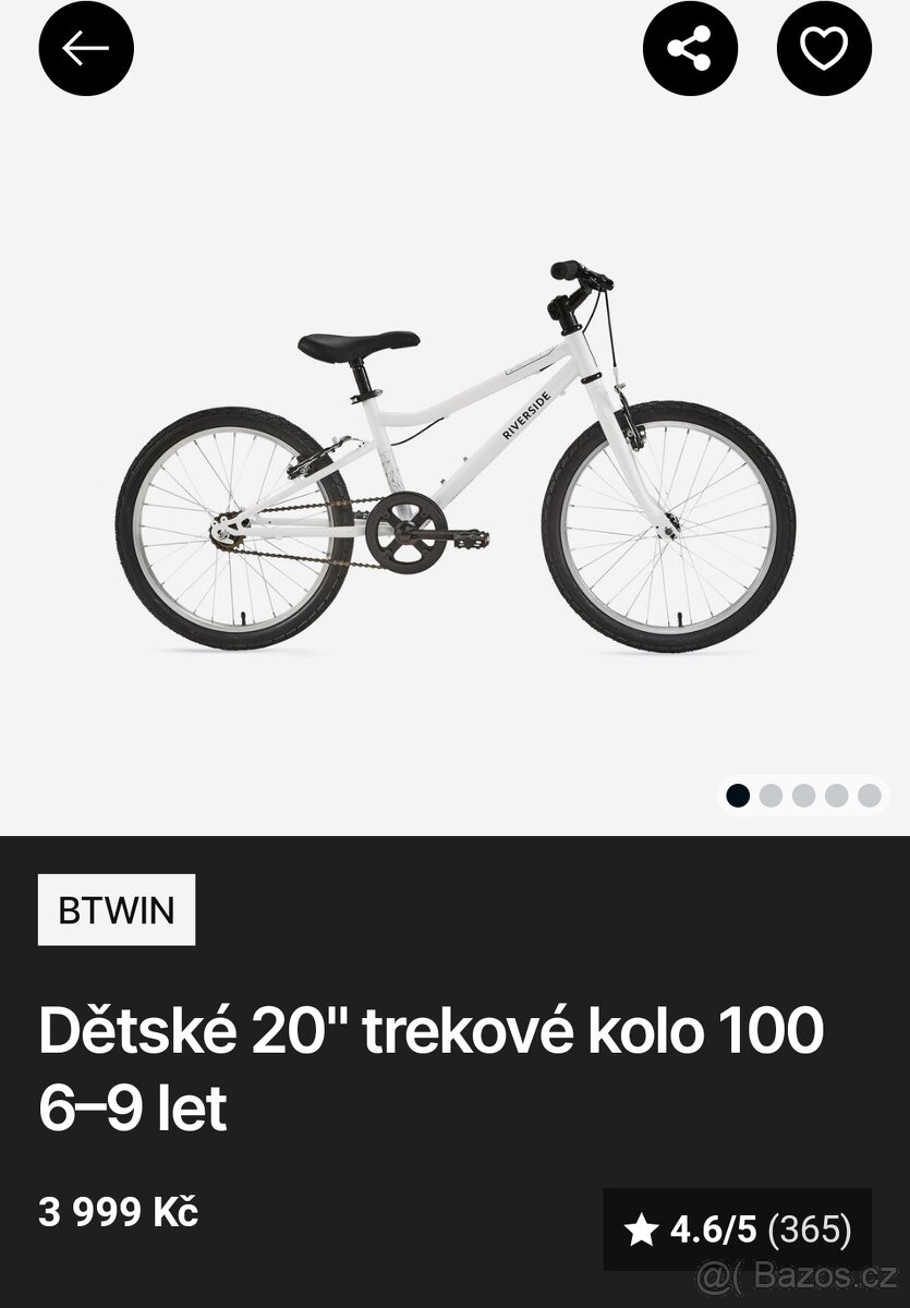 dětské kolo z decathlon 20" kola - 6