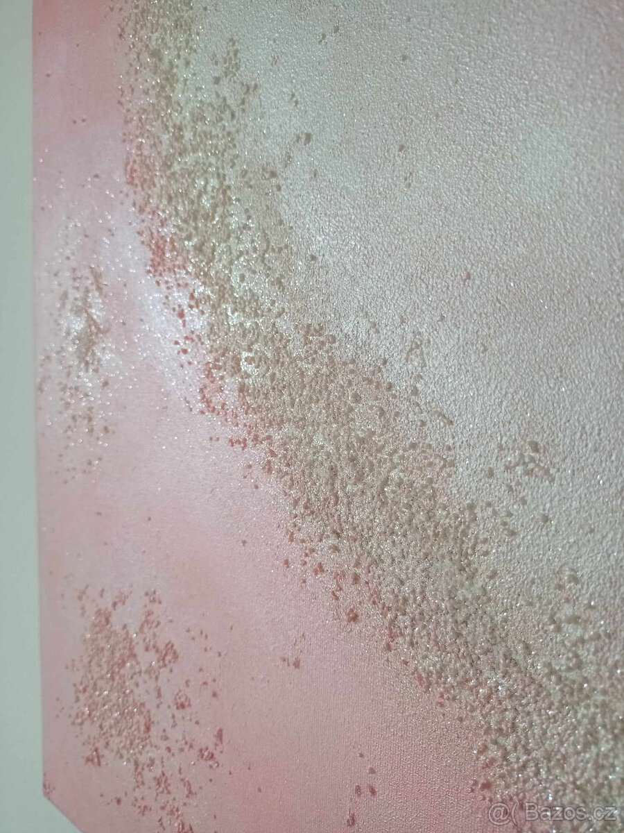 Ručně malovaný obraz Srdce, akrylové barvy - 6