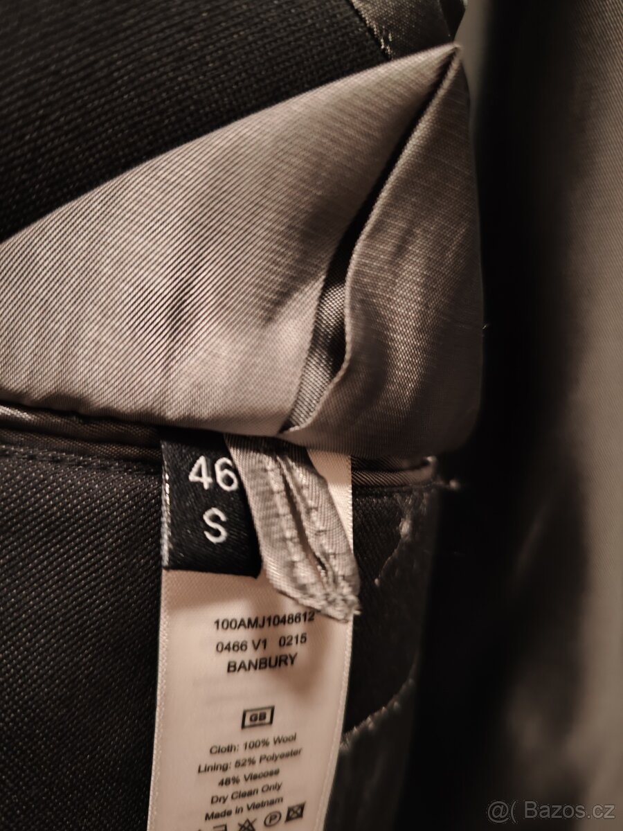 Pánský oblek T. M. Lewin - šedo-černý - 6