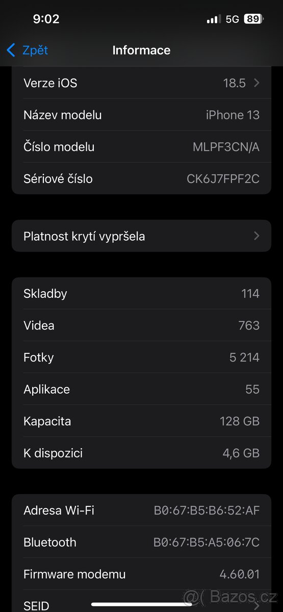 Apple iPhone 13 128GB inkoustově temný - 6