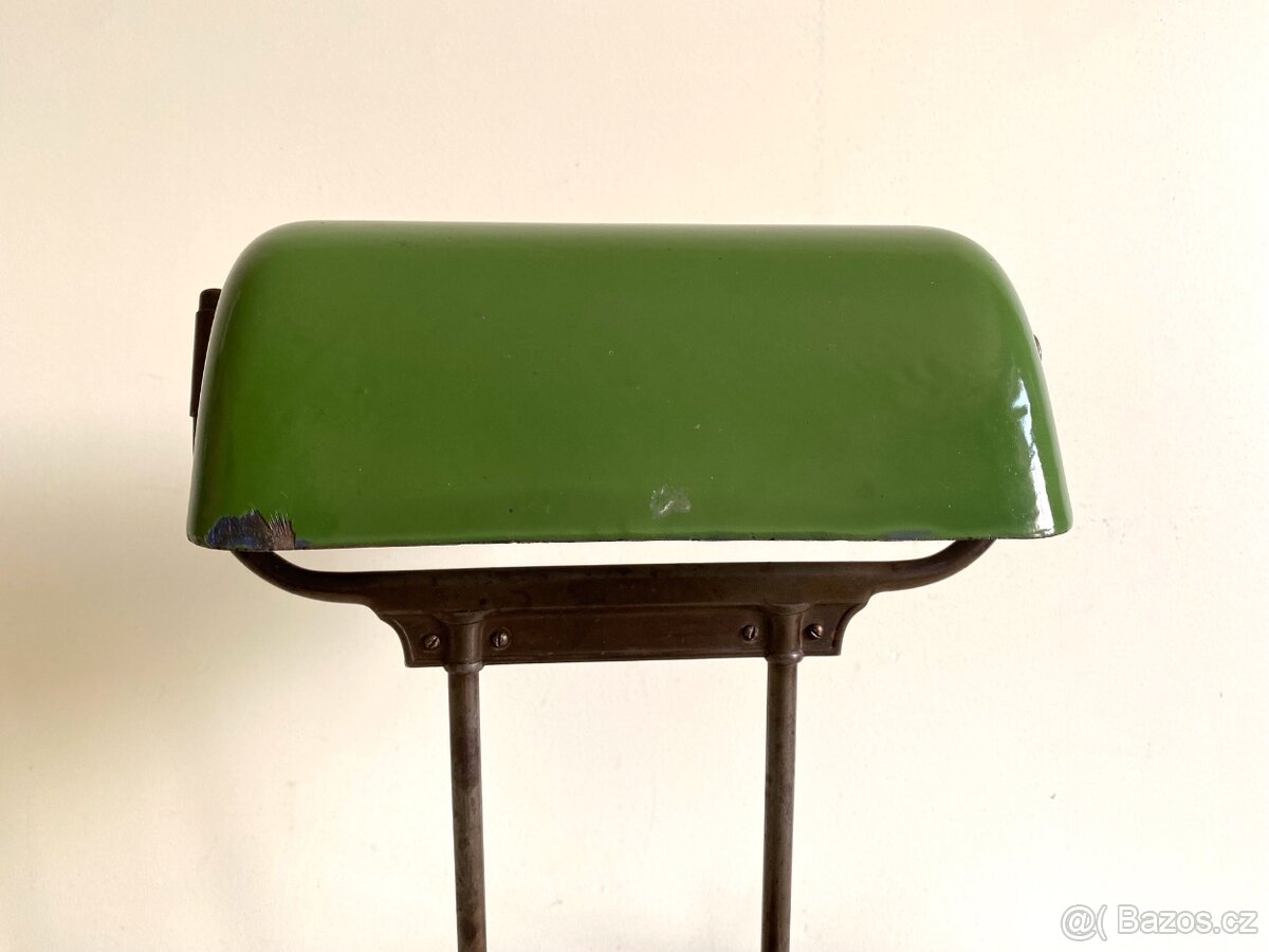 Starožitná stolní lampa bankéřka, DRGM, Německo - 6