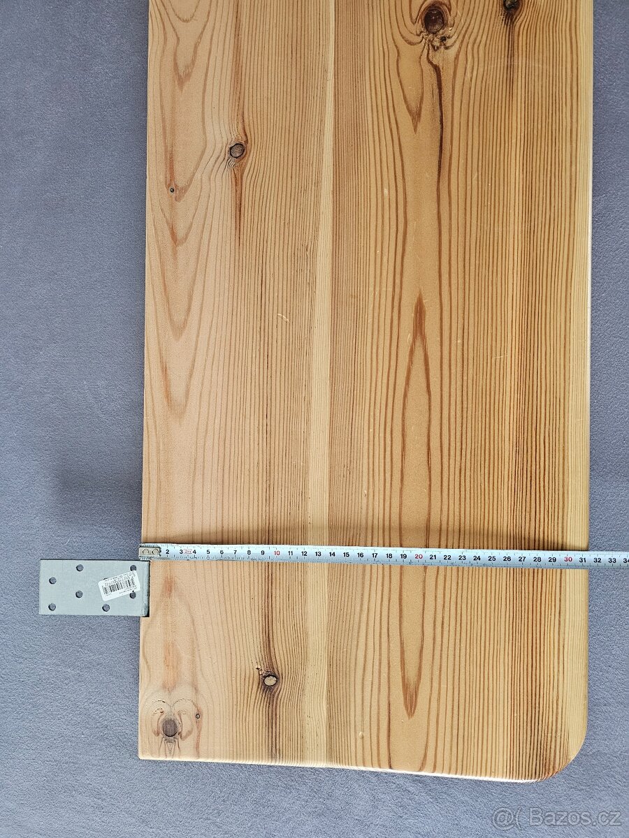 Dřevěná zábrana k posteli - masiv - 6