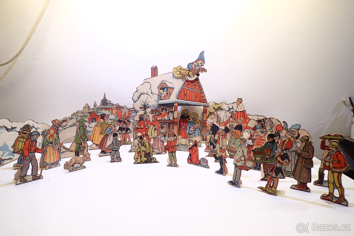 Betlém - starý - na překližce - 6