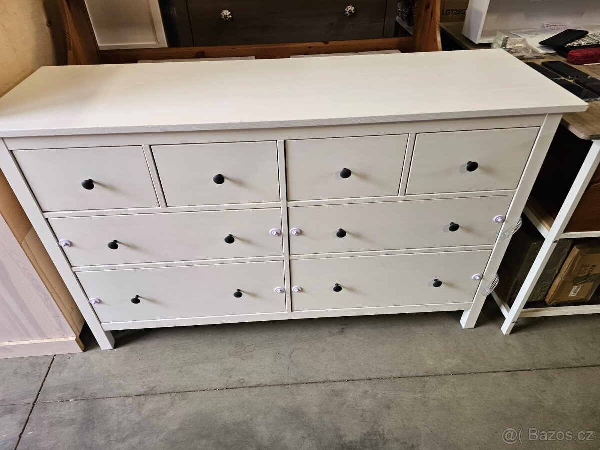 Komoda Ikea Hemnes bílé mořidlo - 6