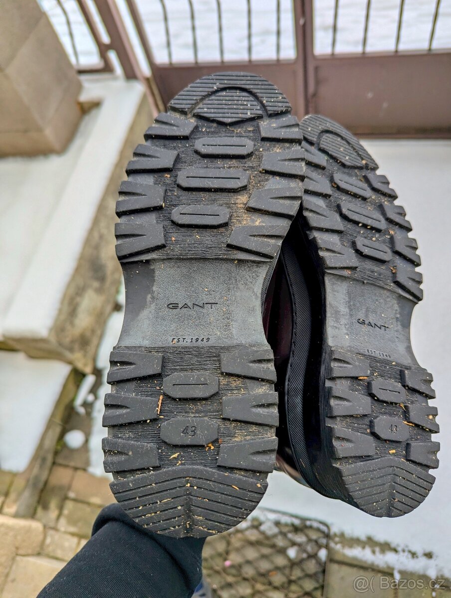 Pánské kotníkové boty GANT, barva Bordeaux, - 6