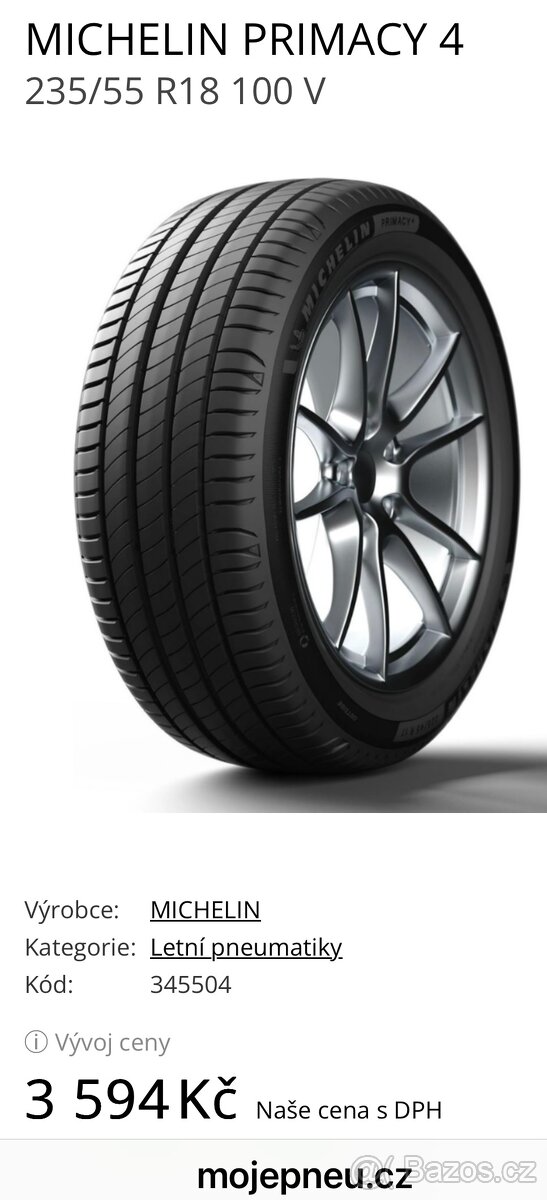 Michelin Primacy 4 235/55 R18 - 6