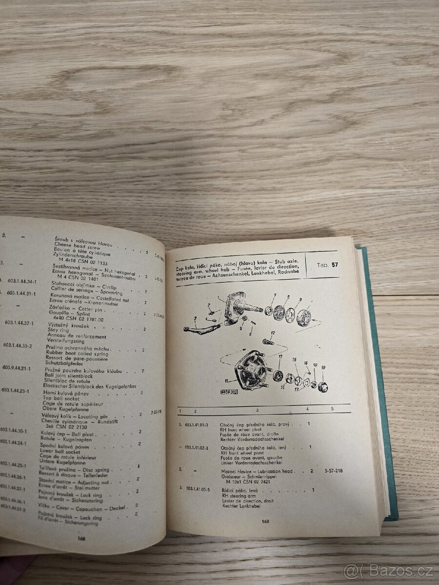 Seznam náhradních dílů tatra 603 - 6