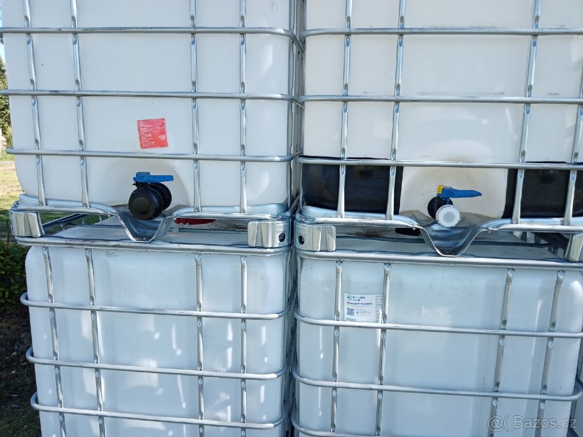 IIBC nádrže kontejnery na 1000 litrů bílé pěkné - 6