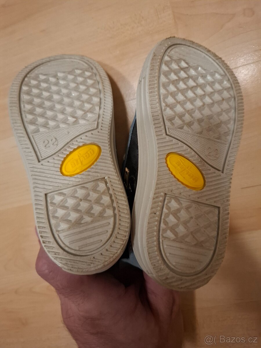 Kotníkové tenisky botičky Befado velikost 22 na zip modrá - 6