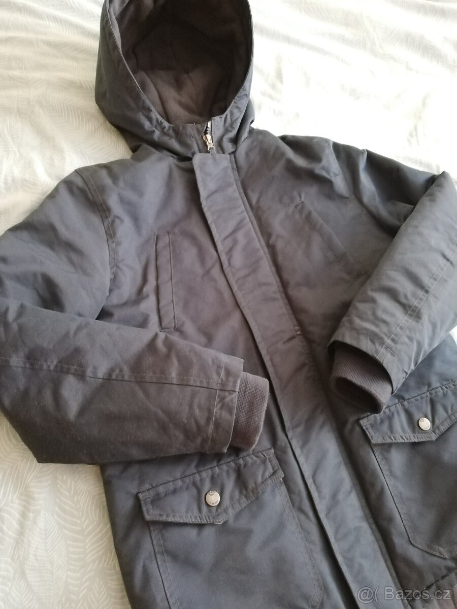 zimní chlapecká tm. modrá bunda 12/13 let - 6