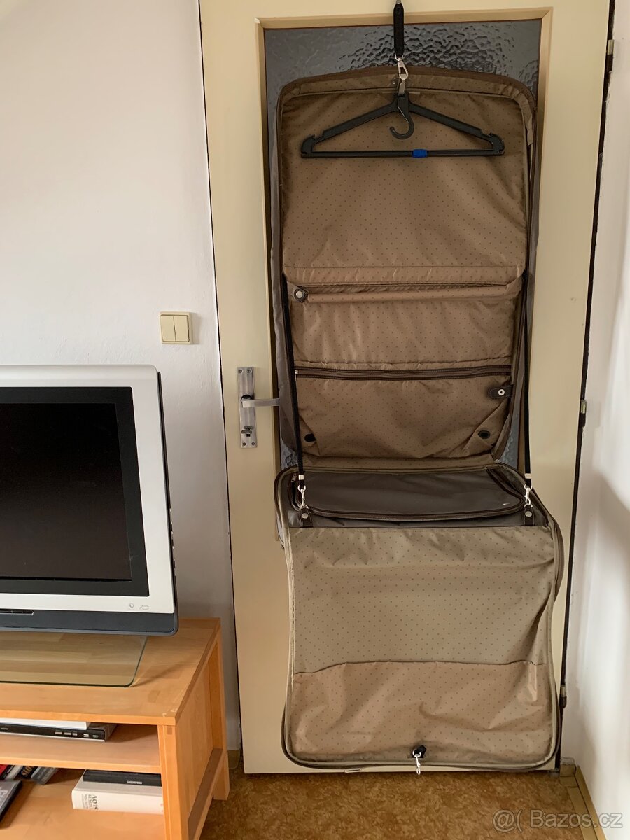 Cestovní taška, značky Samsonite, Barva tmavě hnědá a khaki - 6