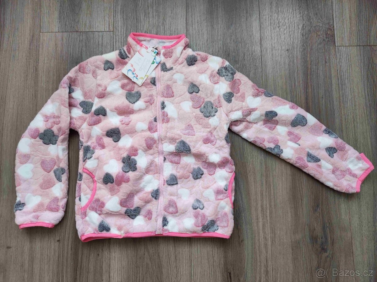 Dívčí teplá fleecová mikina Kugo nová - 6