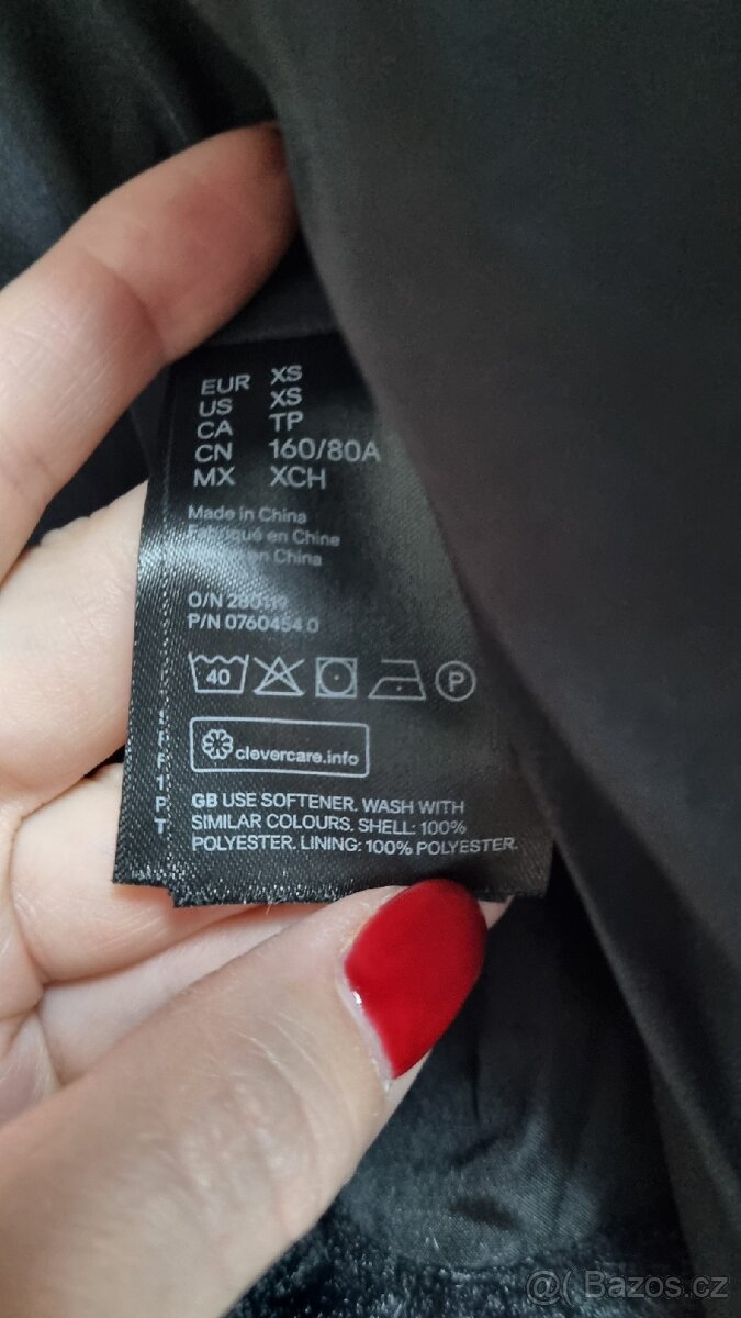 KOŽEŠINOVÝ KABÁT H&M - XS - 6