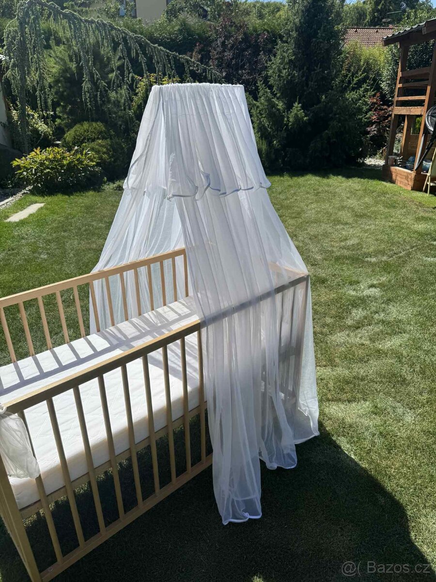 SNIGLAR Dětská postýlka, buk, 60x120 cm - 6