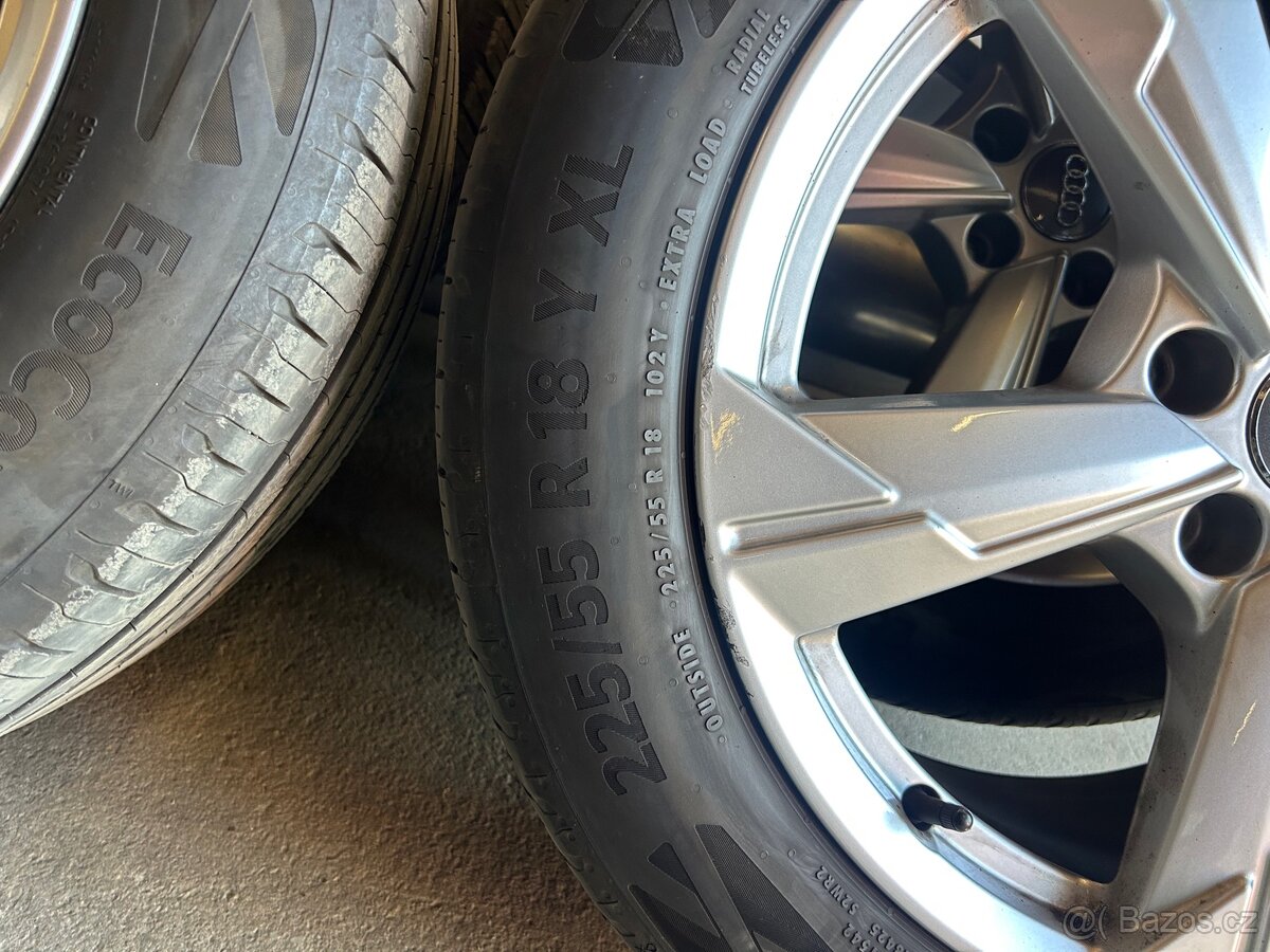 Alu kola Audi 5x112 8Jx18” 4K0601025D + pneu continental - 6
