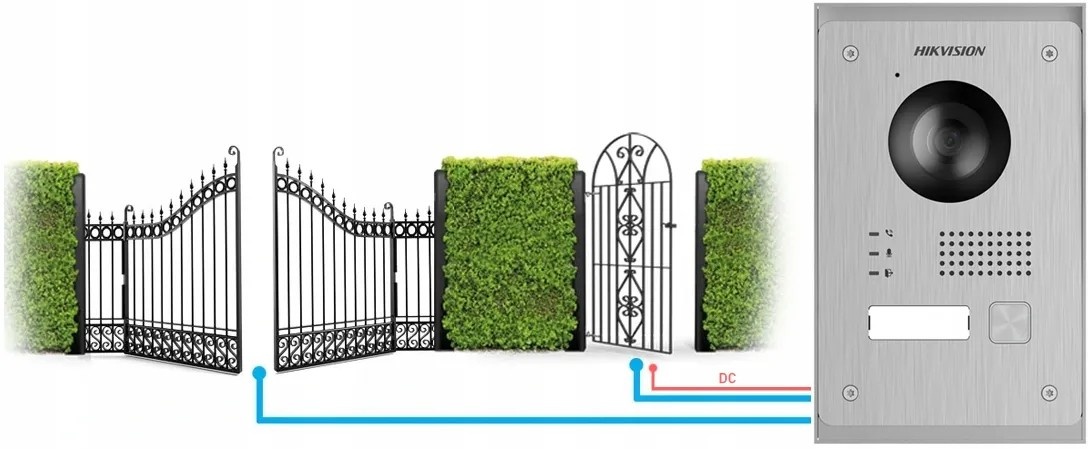 Nové HIKVISION KIS703Y 2drát sada interkom + dveře + vrata - 6