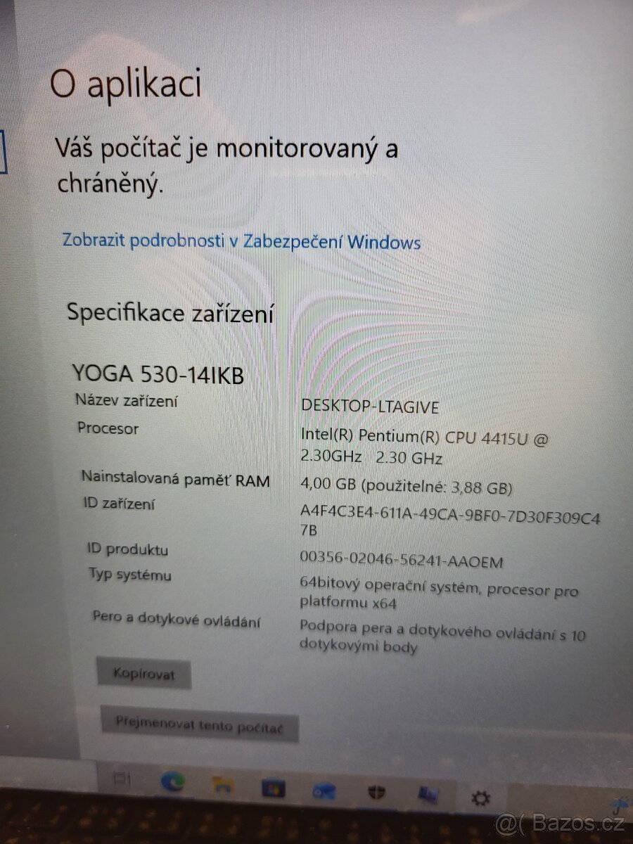 LENOVO YOGA JAKO NOVÝ, BATERIE 100% - 6