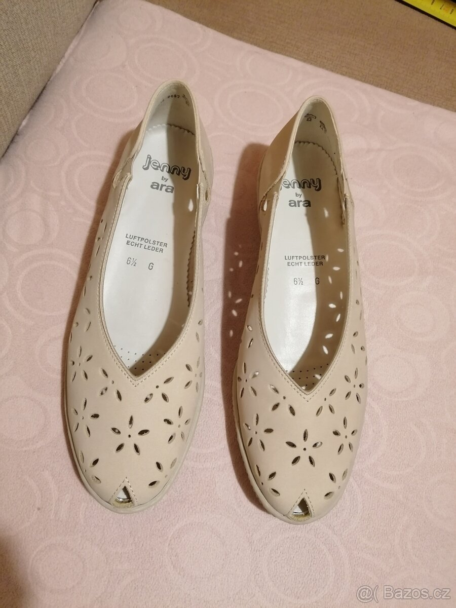 Boty kožené, vel. 6,5 - NOVÉ - 6