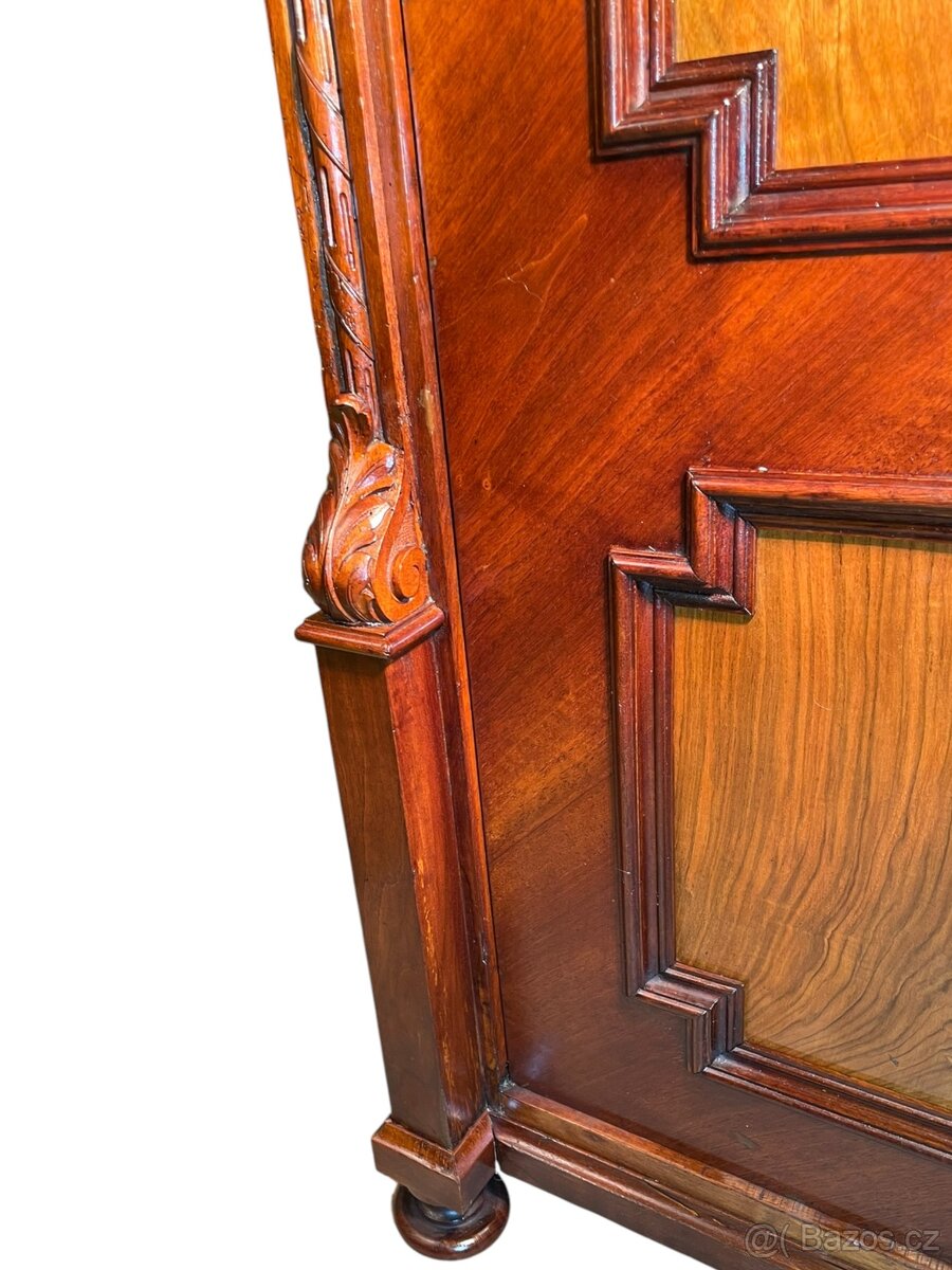 Starožitná šatní skříň - historismus - 6