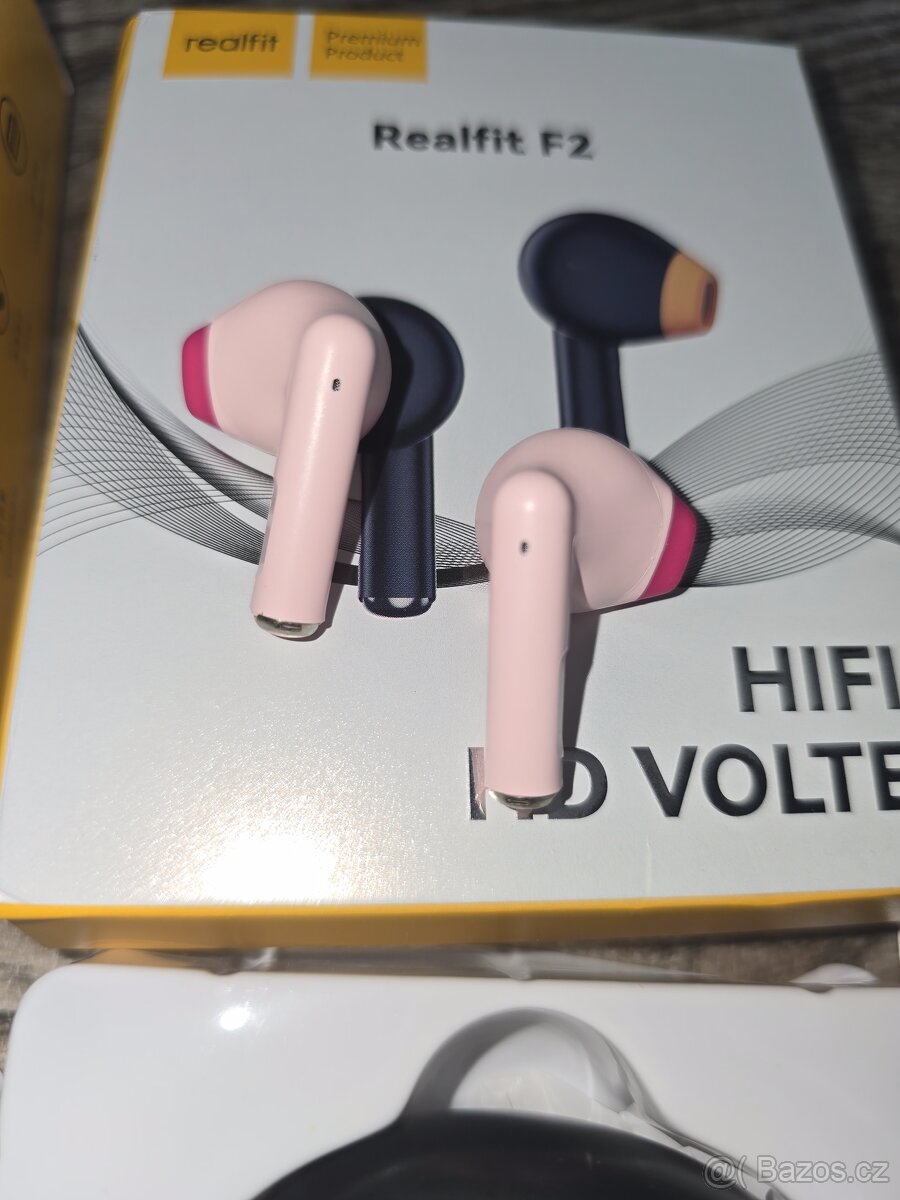 Bezdrátová sluchátka do uší Real-fit F2 - True Wireless TWS - 6