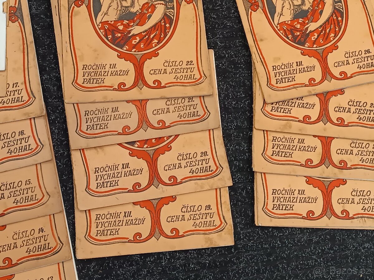 2. Staré časopisy Český svět, r. 1915, 1916 ročník XII - 6