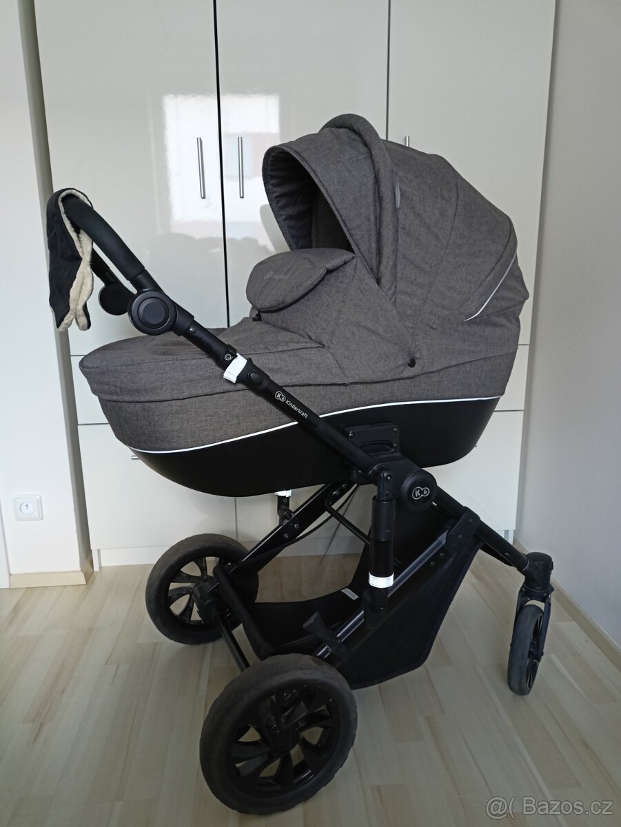 Kinderkraft Prime Lite šedý 2v1 2020 + příslušenství - 6