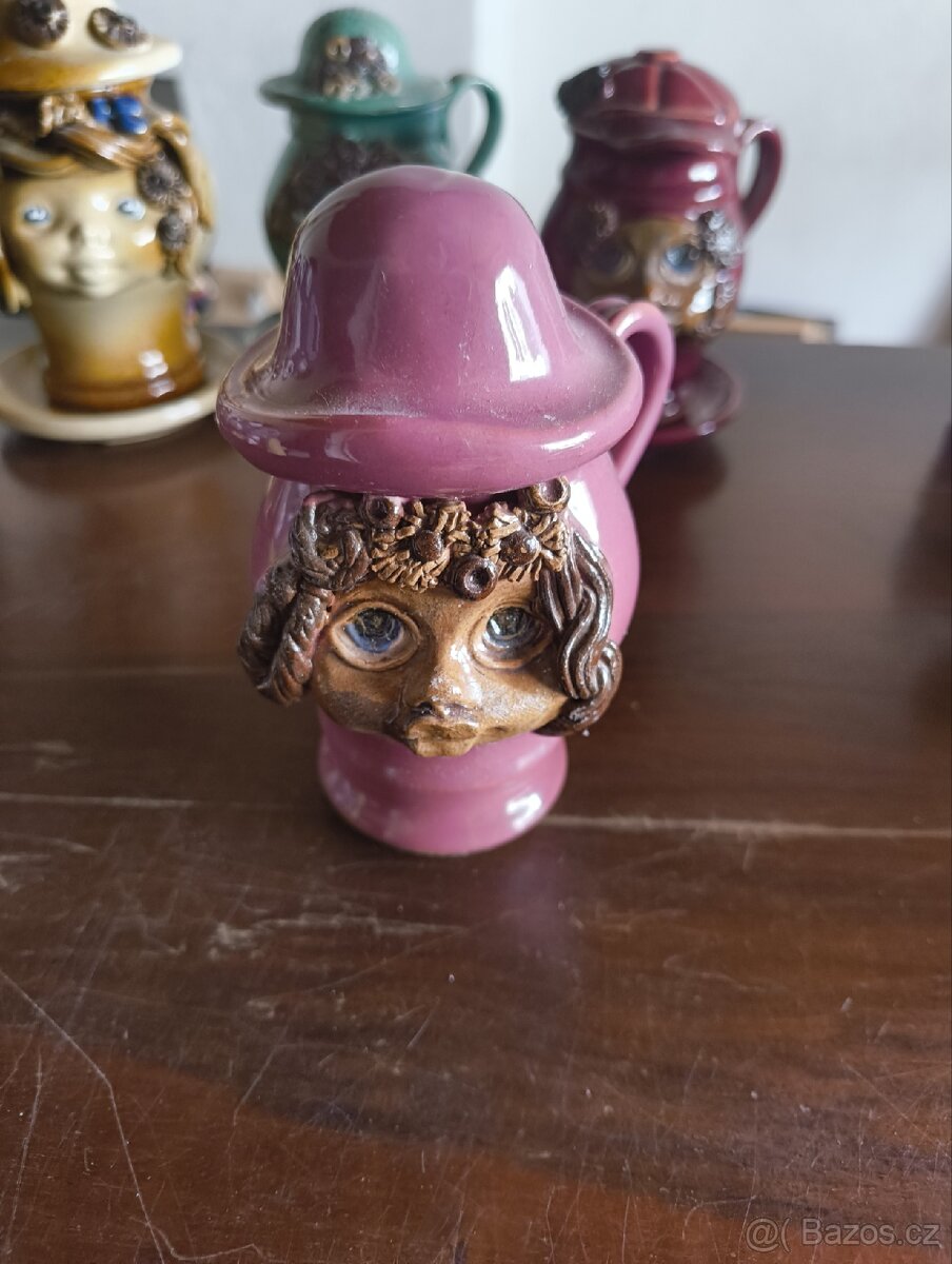 Keramické hrníčky s obličeji - 6