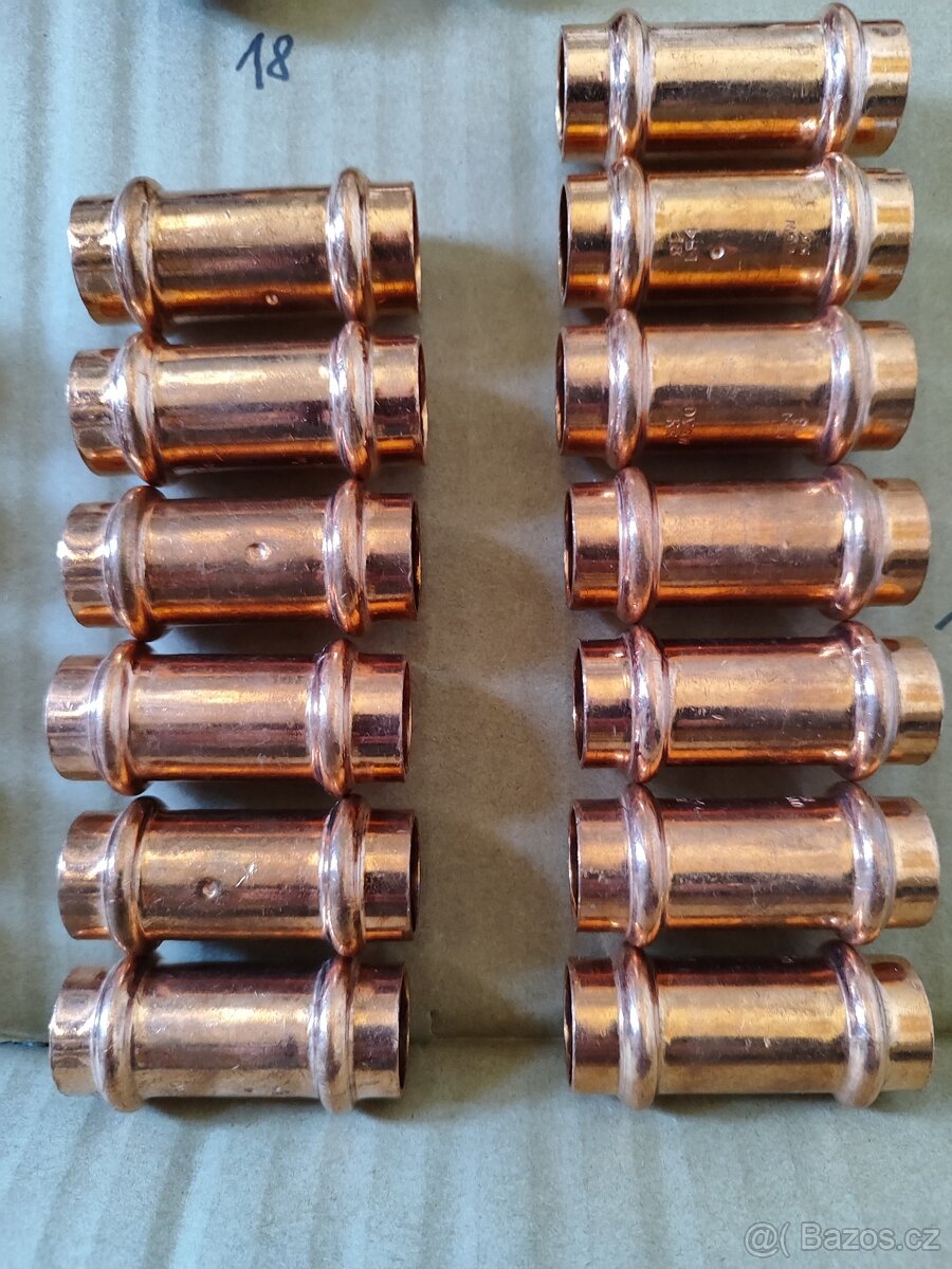 Měděné trubky lisované spojky - 6