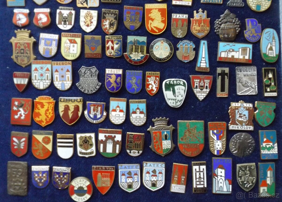 odznaky - heraldika, erby, hrady, zámky, ZOO, jeskyně, lázně - 6