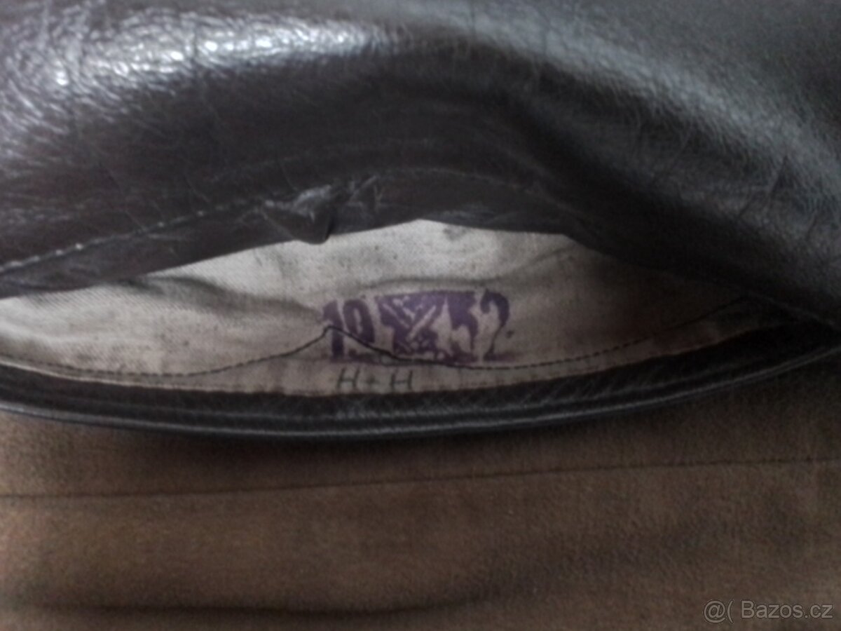 Kožený vojenský plášť - 6