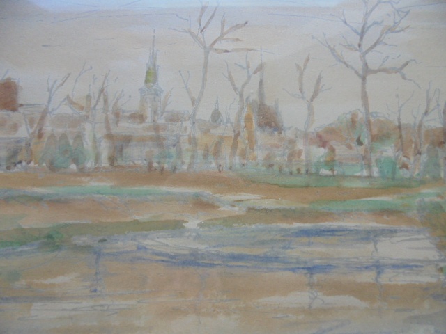 OBRAZ-SVATOPLUK HAVRLÍK-POHLED NA PARDUBICE - 6