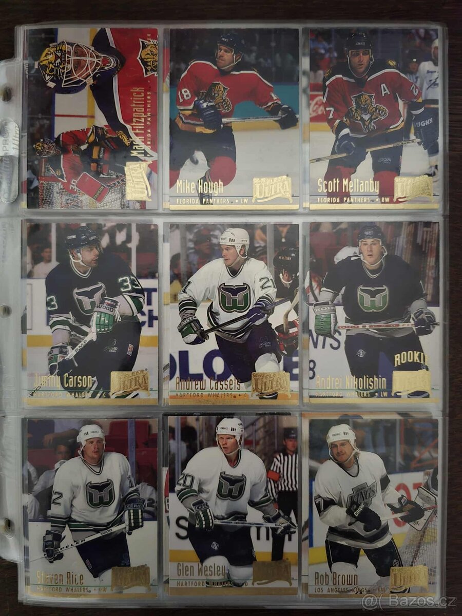 Predám hokejové kartičky ultra fleer 94-95 set druha seria - 6