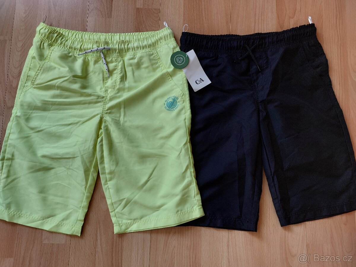 Nové kraťasy, šortky, 2pack, vel. 152, cena celkem - 6