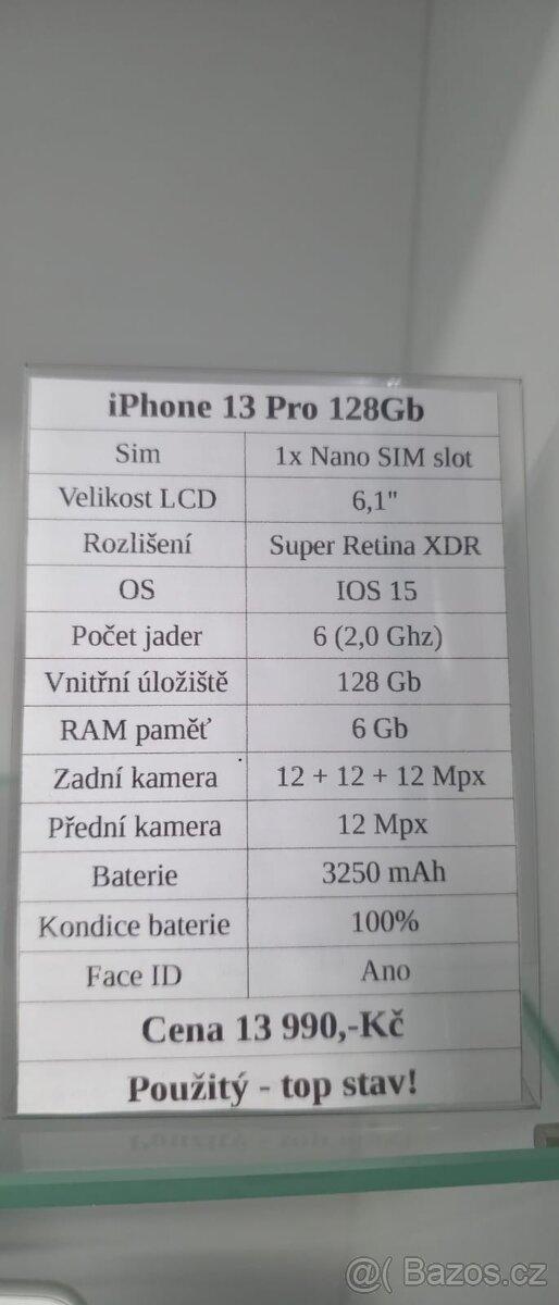 iPhone 13 Pro 128Gb bílá - 6