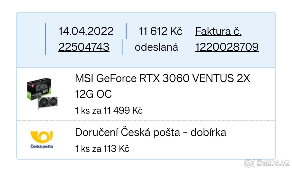 MSI GeForce RTX 3060 VENTUS 2X 12G OC - 6