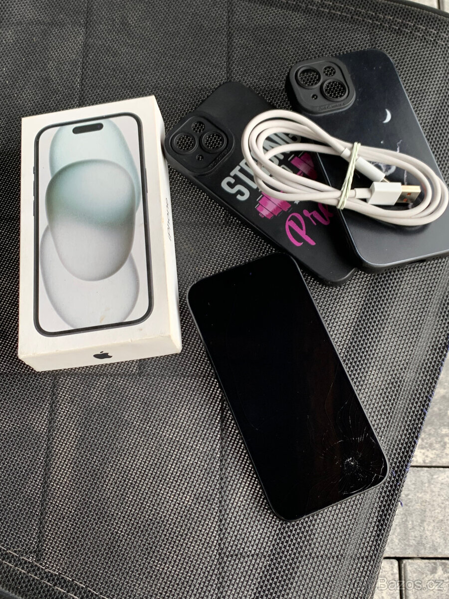 Apple Iphone 15 - 128GB - BLACK - UŽASNÝ IPHONE - 6