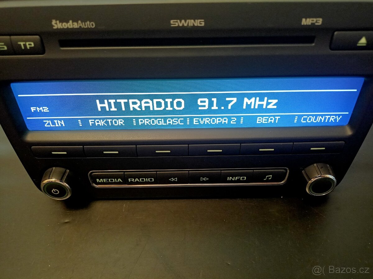 Autorádio Swing mp3 Škoda Fabia 2 - 6