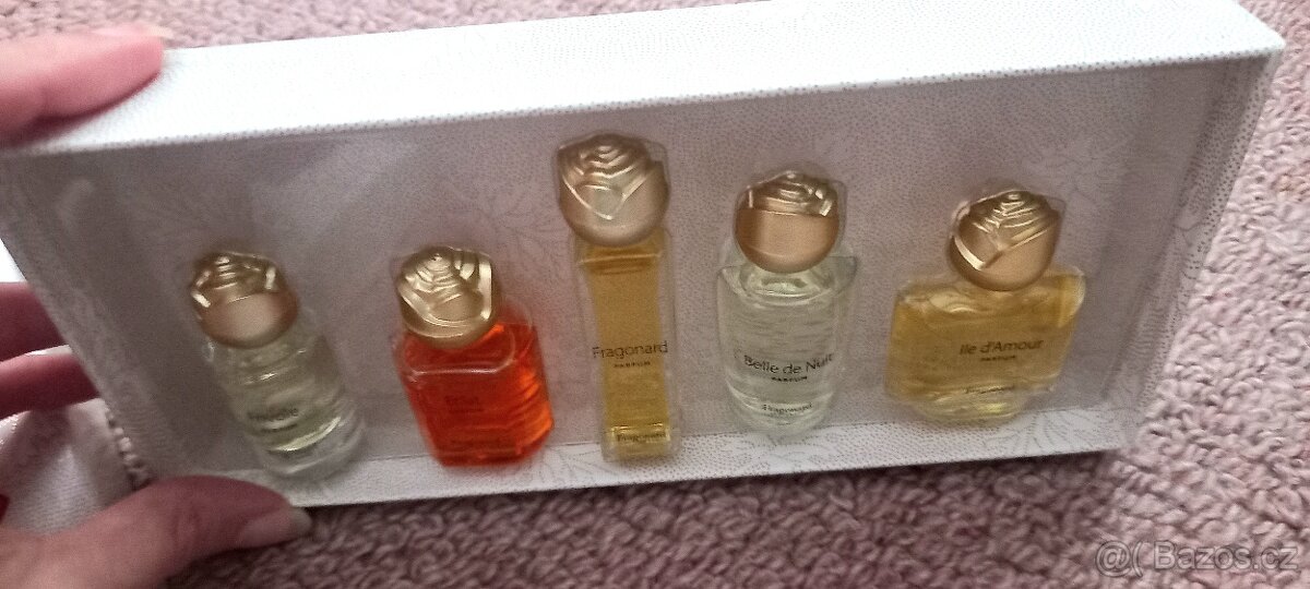 Vintage set 5ks mini parfémů Fragonard - 6