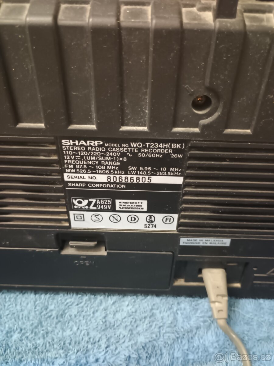 Kazeťák Sharp -double cassette - 6